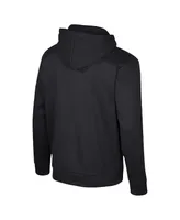 Men's Colosseum Black Duke Blue Devils Quarter-Zip Hoodie