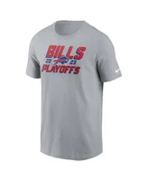 Men's Nike Gray Buffalo Bills 2023 Nfl Playoffs Iconic T-shirt