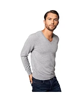 Bellemere Men's Solid V-Neck Merino-Cashmere Sweater