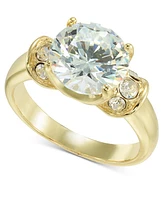Charter Club Gold-Tone Cubic Zirconia Ring, Created for Macy's