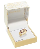 Charter Club Gold-Tone Purple Stone Multi Row Ring, Created for Macy's