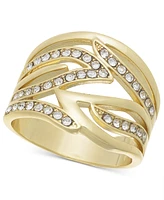 I.n.c. International Concepts Gold-Tone Pave Flame Ring, Created for Macy's