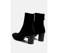 emerson micro suede ankle boots