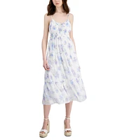 Hippie Rose Juniors' Chiffon Lurex Midi Dress