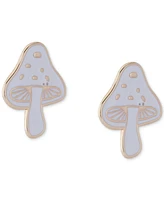 Lucky Brand Gold-Tone White Mushroom Pin