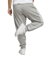 adidas Plus Essentials 3-Striped Cotton French Terry Cuffed Joggers