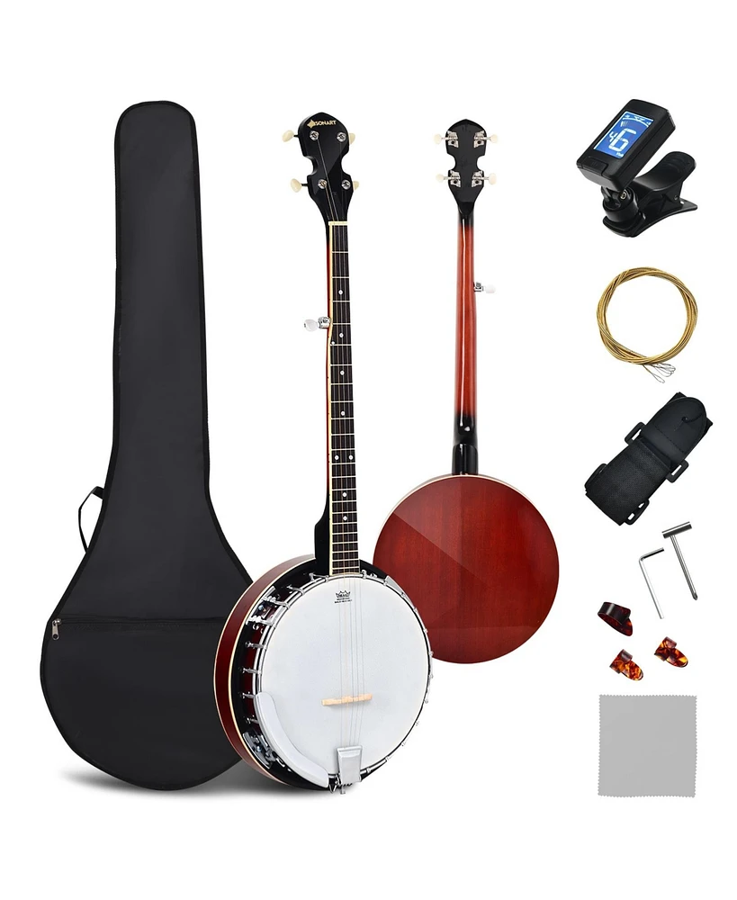 5-String Geared Tunable Banjo with case