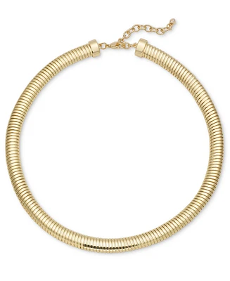On 34th Coiled Chain Collar Necklace, 17" + 2" extender, Created for Macy's