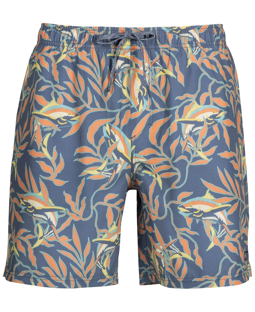 Salt Life Men's Hide N Sea Print 18" Volley Shorts