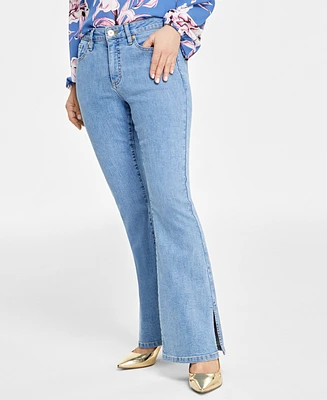 I.n.c. International Concepts Petite High-Rise Flare-Leg Jeans, Created for Macy's
