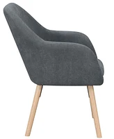 Convenience Concepts 25.25" Faux Linen Charlotte Wingback Accent Armchair
