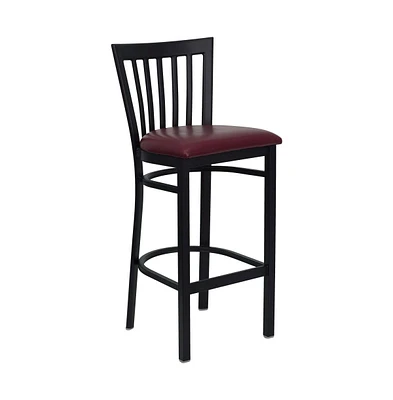 School House Back Metal Restaurant Dining Barstool