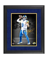 Matthew Stafford Los Angeles Rams Facsimile Signature Framed 11" x 14" Spotlight Photograph