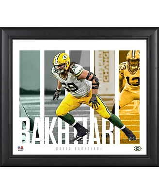 David Bakhtiari Green Bay Packers Framed 15" x 17" Player Panel Collage
