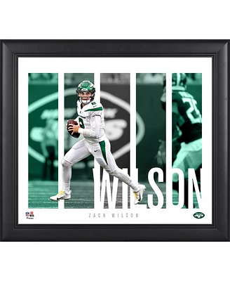 Zach Wilson New York Jets Framed 15" x 17" Player Panel Collage