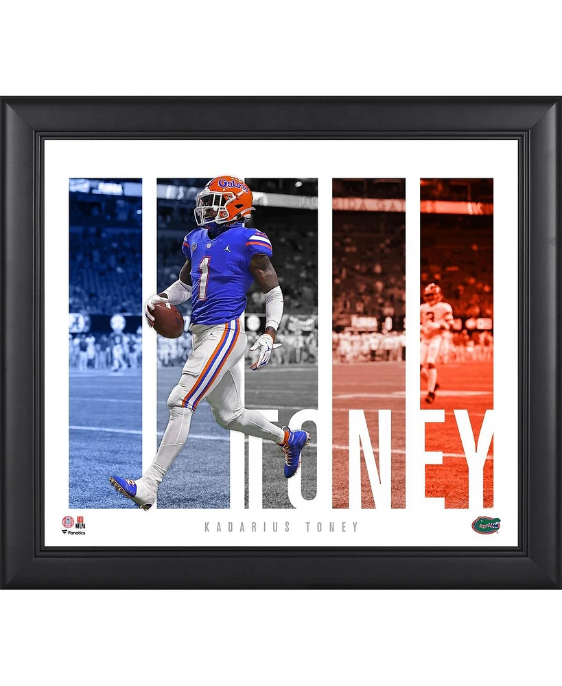 Kadarius Toney Florida Gators Framed 15" x 17" Player Panel Collage