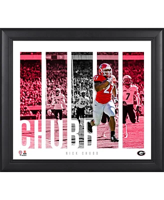 Nick Chubb Georgia Bulldogs Framed 15'' x 17'' Player Panel Collage