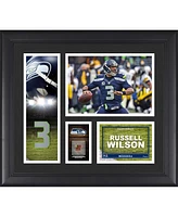 Russell Wilson Seattle Seahawks Framed 15" x 17" Player Collage with a Piece of Game-Used Football