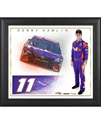 Denny Hamlin Framed 15" x 17" FedEx Collage