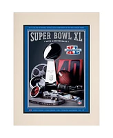 2006 Steelers vs Seahawks 10.5" x 14" Matted Super Bowl Xl Program