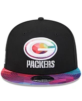 Men's New Era Black Green Bay Packers 2023 Nfl Crucial Catch 9FIFTY Snapback Hat