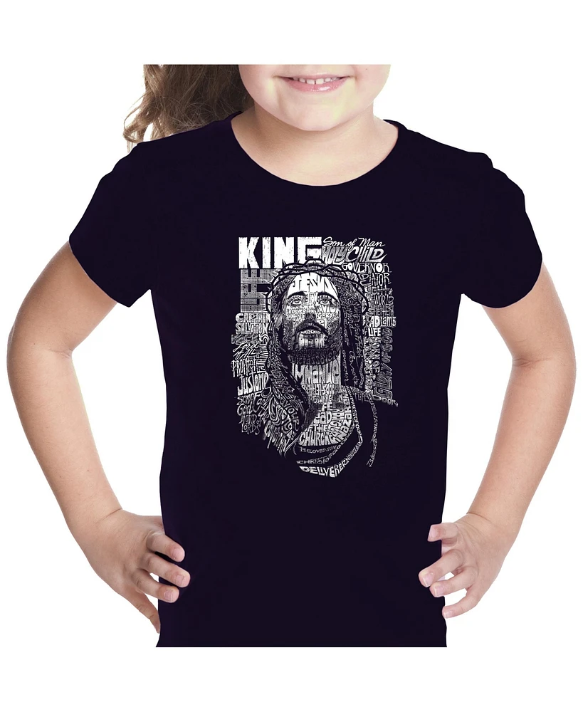 Girl's Word Art T-shirt - Jesus