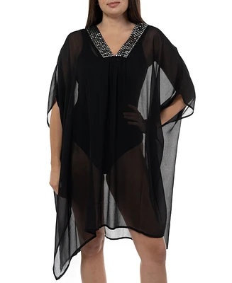 I.n.c. International Concepts Women's Embellished Caftan Cover-Up, Created for Macy's