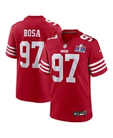 Men's Nike Nick Bosa Scarlet San Francisco 49ers Super Bowl Lviii Game Jersey