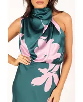 Anabelle Halter Neck Midi Dress