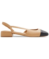 Aldo Women's Amandine Slingback Cap Toe Block-Heel Flats