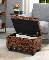 Convenience Concepts 24" Printed Fabric 5th Avenue Storage Ottoman