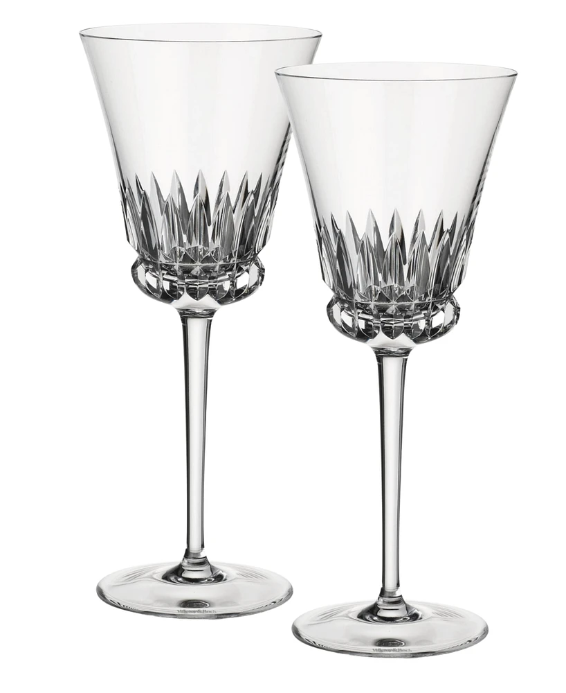Villeroy & Boch Grand Royal White Wine Glasses, Pair of 2