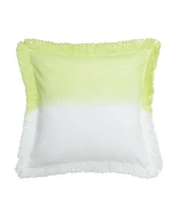 carol & frank Aster Citron Throw Pillow