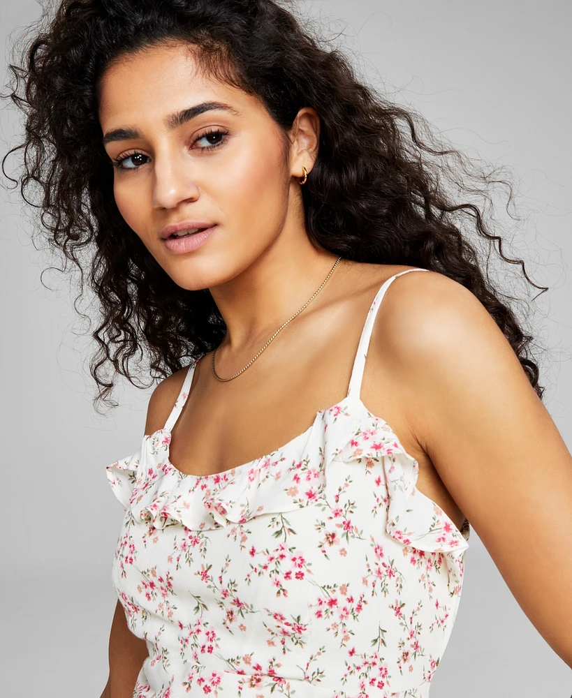 And Now This Women's Sleeveless Ruffled Midi Dress, Created for Macy's