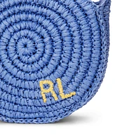 Polo Ralph Lauren Big Girls Logo Raffia Crossbody Bag