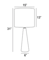 Lite Source Outdoor Cordless Dyre Table Lamp