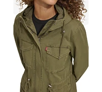 Levi's Women's Lightweight Washed Cotton Military Jacket