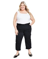 Style & Co Plus Cargo Capri Pants, Created for Macy's