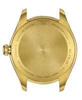 Tissot Unisex Swiss Pr 100 Gold Pvd Bracelet Watch 34mm