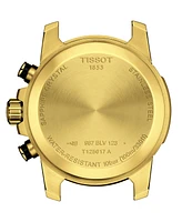 Tissot Men's Swiss Chronograph Supersport Gts Gold Pvd Stainless Steel Bracelet Watch 46mm