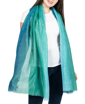 I.n.c. International Concepts Women's Ombre Metallic Scarf, Created for Macy's