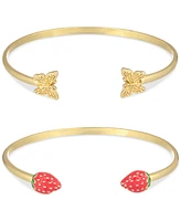Macy's Flower Show Strawberry Cuff Bracelet, Created for Macy's