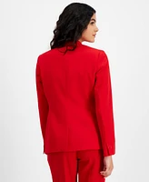 Bar Iii Women's Collarless Open-Front Blazer, Created for Macy's