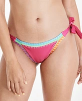 Pq Crochet-Trim Bikini Bottoms, Created for Macy's