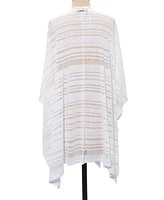 Lauren Ralph Sheer Stripe Ruana