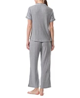 Tommy Hilfiger Women's 2-Pc. Short-Sleeve Pajamas Set