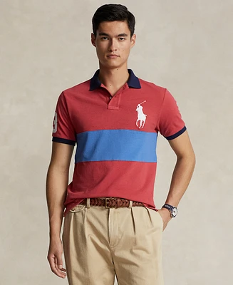 Polo Ralph Lauren Men's Custom Slim Fit Big Pony Mesh Shirt