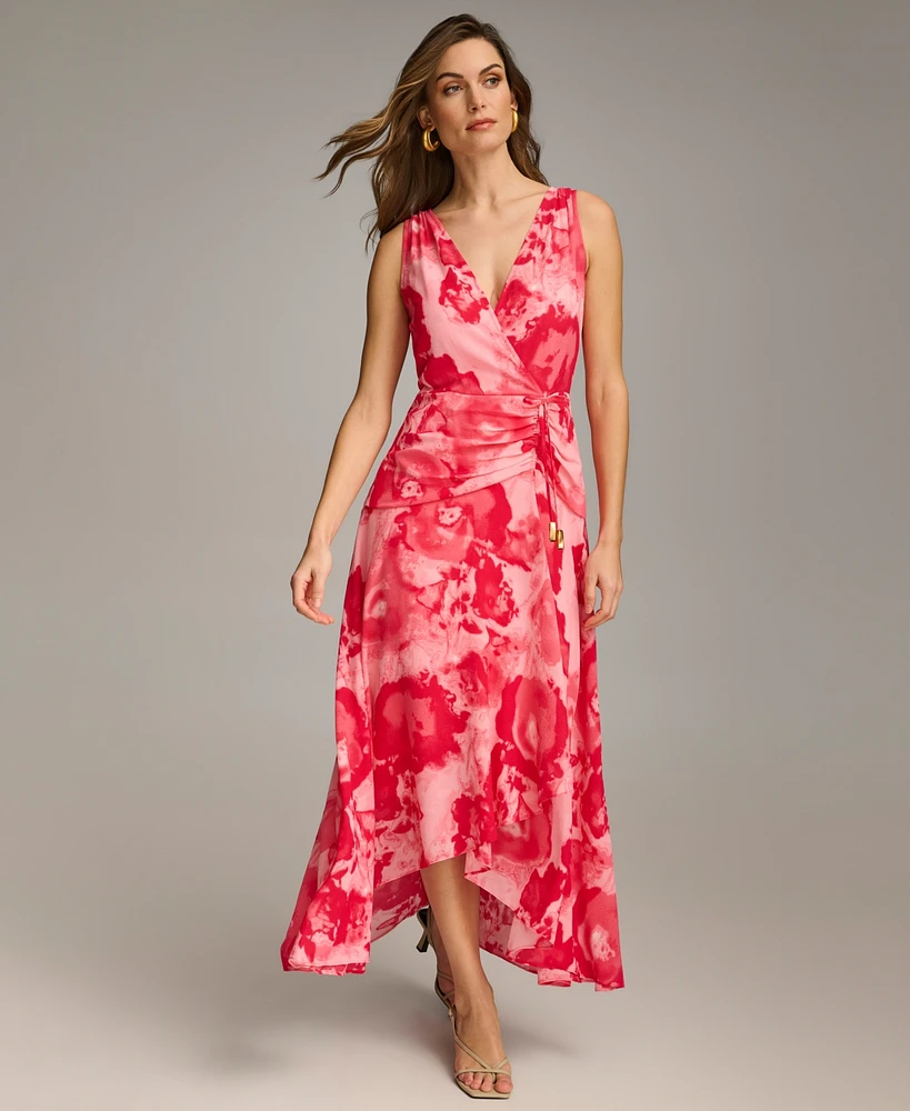 Donna Karan Women's Printed Sleeveless Maxi Dress