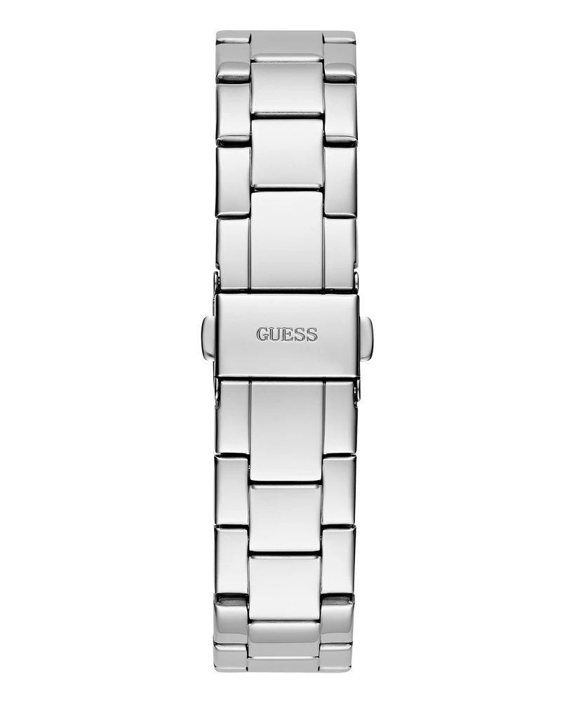 Guess Women's Analog Silver-Tone Stainless Steel Watch 38mm - Silver