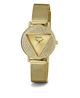 Guess Women's Analog Gold-Tone Stainless Steel Mesh Watch 30mm - Gold